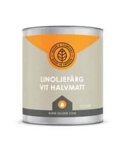 produktbild selder & company linoljefärg halvmatt vit 0.5L