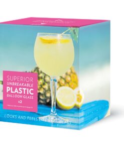 Produktbild Giftpack Barcompagniet plastglas Palma Balloon 69cl