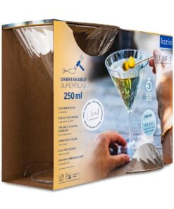 Produktbild kartong Koziol Plastglas Club No. 12 Martiniglas 25cl